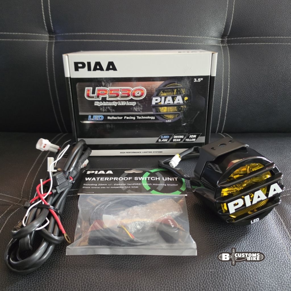 ไฟ PIAA LP530 1 ดวง+สวิตช์กันน้ำติดแฮนด์ PIAA+ชุดสายไฟ Relay