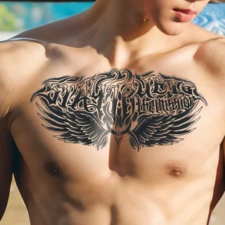 สติกเกอร์รอยสักชั่วคราว ลายดอกไม้และสมุนไพร กันน้ำ ติดทนนาน เหมาะสำหรับติดหน้าอก แขน และหลัง ติดทนนานถึง 15 วัน
