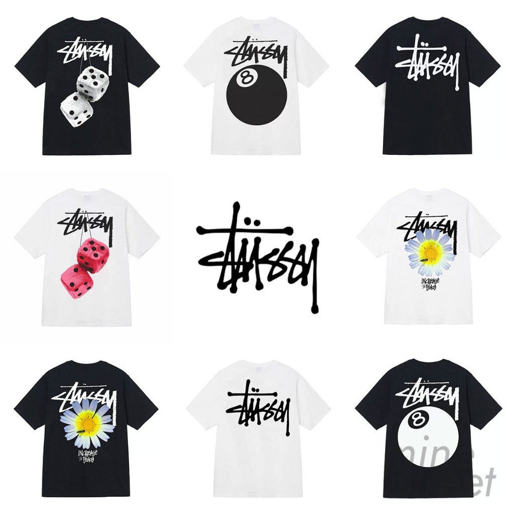 เสื้อยืด Stussy ผ้าหนา Cotton100% เสื้อโอเวอร์ไซส์ oversize (ส่งจากไทย)