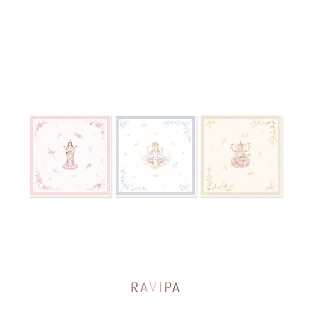 RAVIPA | ผ้าพันคอองค์เทพ - The Flower of Blessings Scarf