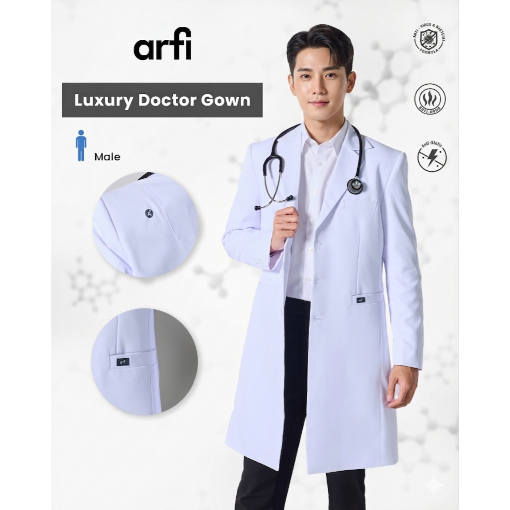 Luxury Doctor Gown เสื้อกาวน์แพทย์ เสื้อกาวน์ผู้บริหารโรงพยาบาล