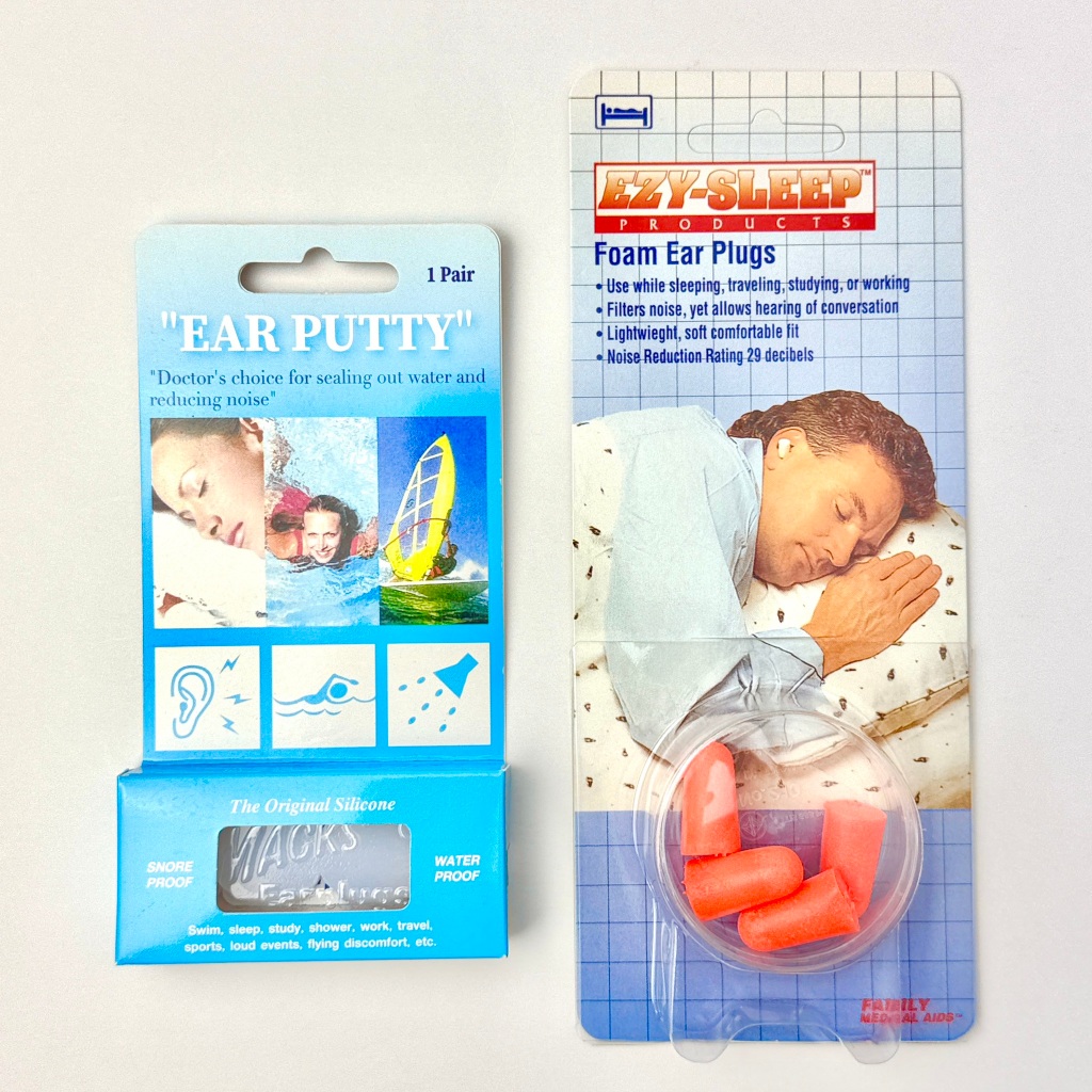 โฟมอุดหู ซิลิโคนอุดหู ที่อุดหู Ezy-Sleep Foam Ear Plugs และ Ear Putty