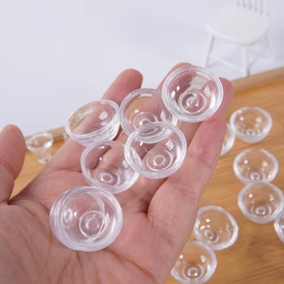 J111Aชามใสขนาดเล็ก .ของเล่นจิ๋วจำลองแพ็คละ10ชิ้น
