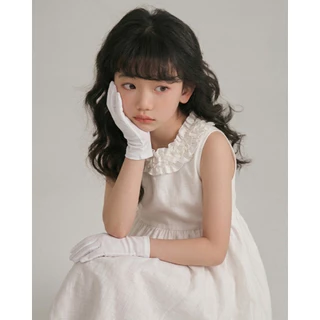 ถุงมือออกงานเด็ก 3-5 ขวบ 5-7 ขวบ 7-9 ขวบ 10-12ขวบ แบบสั้น ผ้าเรียบ สีขาว การแสดง แฟนซี ผ้าไนล่อน100% หนา งานดี พร้อมส่ง