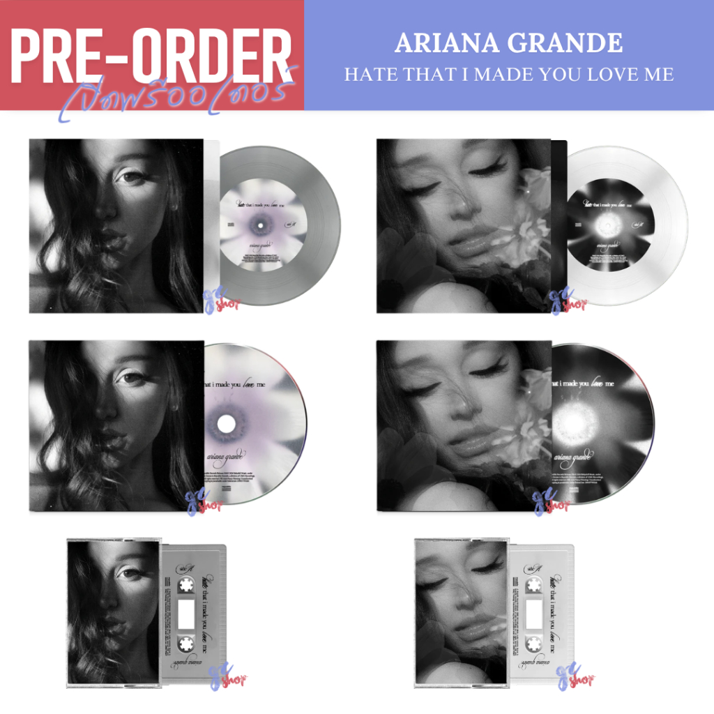 (Pre-Order) แผ่นเสียง Ariana Grande - hate that i made you love me CD / ซีดี / Vinyl / LP