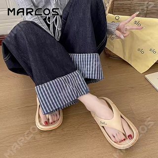 MARCOS รองเท้าแตะผู้หญิง พื้นนุ่ม สไตล์สุภาพสตรี คลิปเท้า สวมสบาย น้ำหนักเบา กันลื่น เหมาะใส่ออกข้างนอก #05