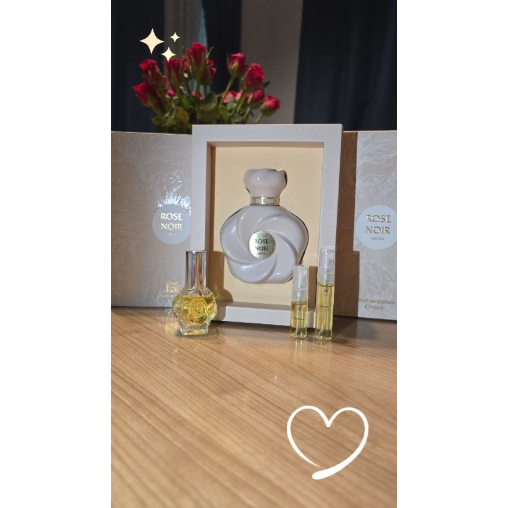 (แท้พร้อมส่ง🇦🇪) Ahmed Al Maghribi - Rose Noir EDP น้ำหอมอาหรับตัวดัง หอมฟุ้ง หรูหรา หิ้วตรงจากช้อปดูไบ