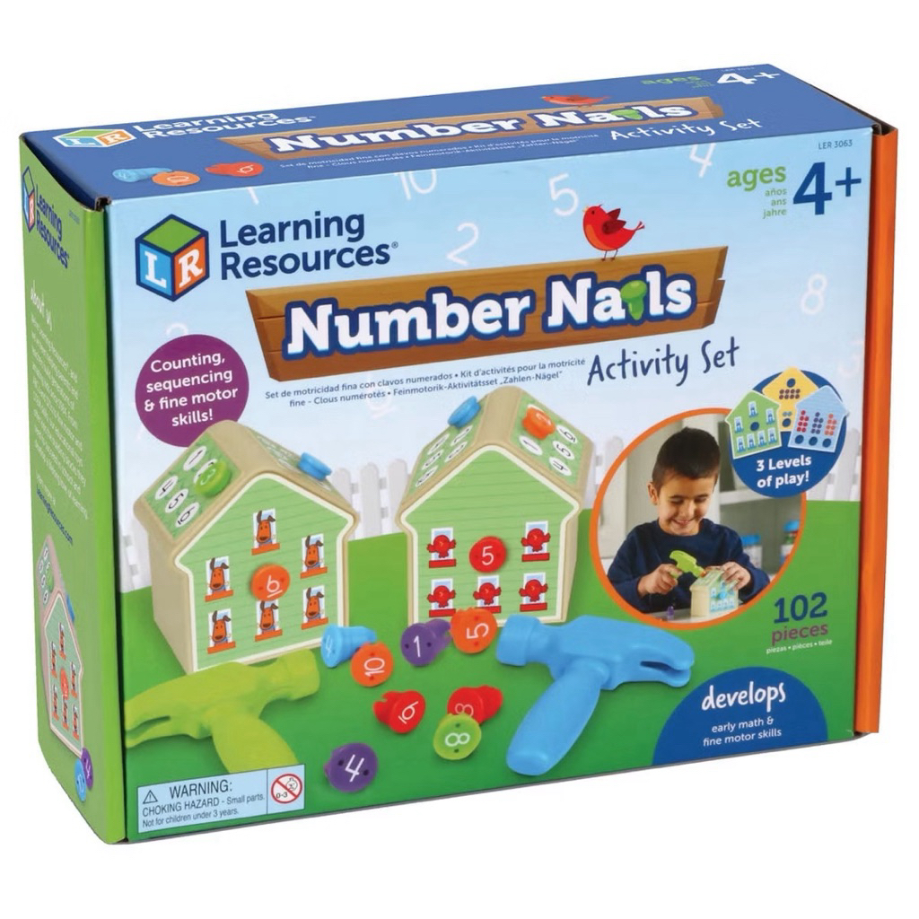 พรีออเดอร์📍 Learning Resources : Number Nails Activity Set เกมที่ช่วยฝึกทักษะคณิตศาสตร์เบื้องต้น