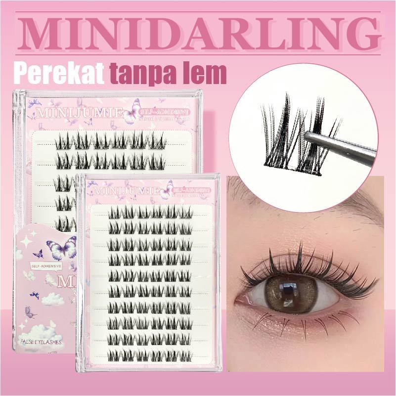 ✈️ส่งจากไทย✈️minijumie รูปแบบใหม่！ขนตาปลอมแบบติดเองปลายข้าวสาลีสองชั้น ทรงยอดฮิตของคนไทย