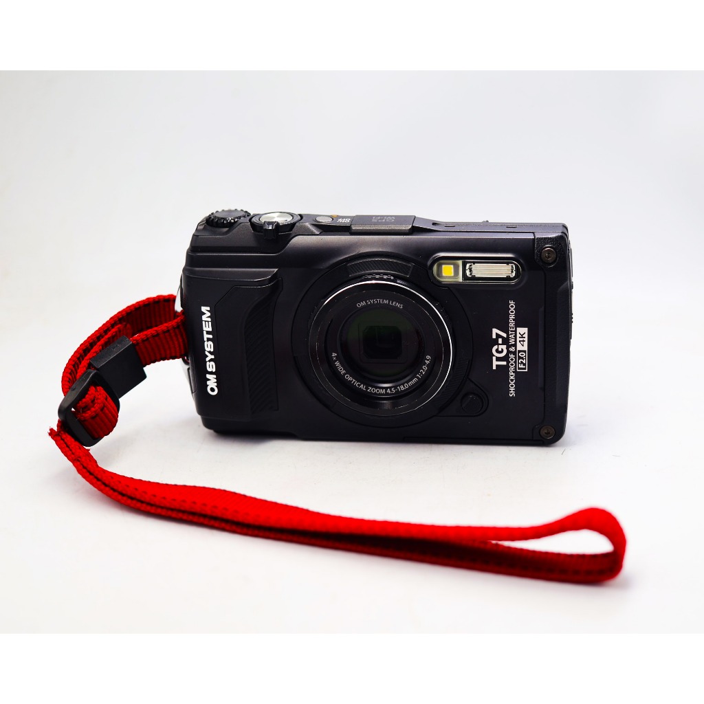 Olympus OM SYSTEM Tough TG-7 Waterproof Camera, 4K Video, 12MP BSI , Field sensor system with GPS, u