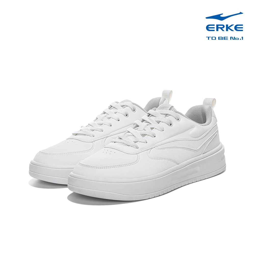 ERKE Men Skateboard Shoes , L.White , 11125301102-008