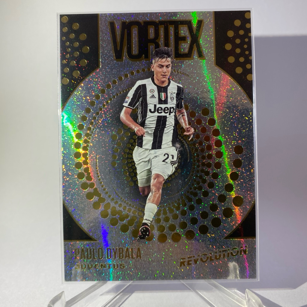 การ์ดนักฟุตบอล PAULO DYBALA, JUVENTUS, VORTEX, REVOLUTION, PANINI 2017, No. V-19