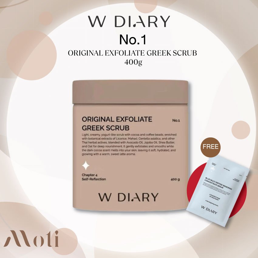 W Diary No.1 Original Exfoliate Greek Scrub  400g.