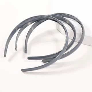 ที่คาดผมหนา 8 mm พลาสติกเกรด เกาหลี KOREA แบบมีซี่ฟัน หยืดหยุ่นได้ดี ทนทานไม่มีหักง่าย