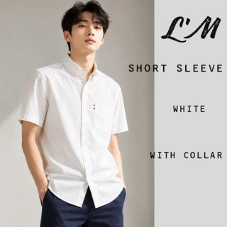 L'm men's style เสื้อเชิ้ต ริบบิ้นกระเป๋า ผ้าPREMIUM COTTON