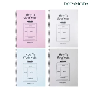 Ropamoda สมุดโน้ต Cornell จดเลคเชอร์ How To Study Note ช่วยจัดระเบียบความคิด ทบทวนเนื้อหาง่าย (16042)