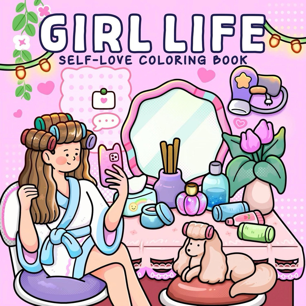 [Pre-Order] สมุดภาพระบายสี Girl Life ภาพน่ารัก ลายเส้นชัด เสริมทักษะ ฝึกสมาธิ