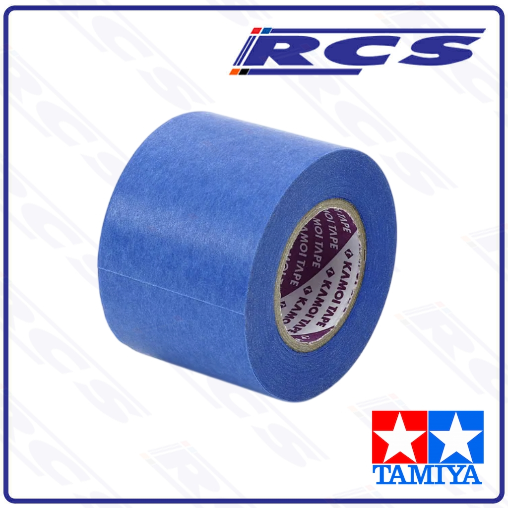 TAMIYA 87240 MASKING TAPE 40MM BLUE เทปกาวใช้ติดเพื่อกันพ่นสี ความกว้าง 40มม. ความยาว 18เมตร/ม้วน