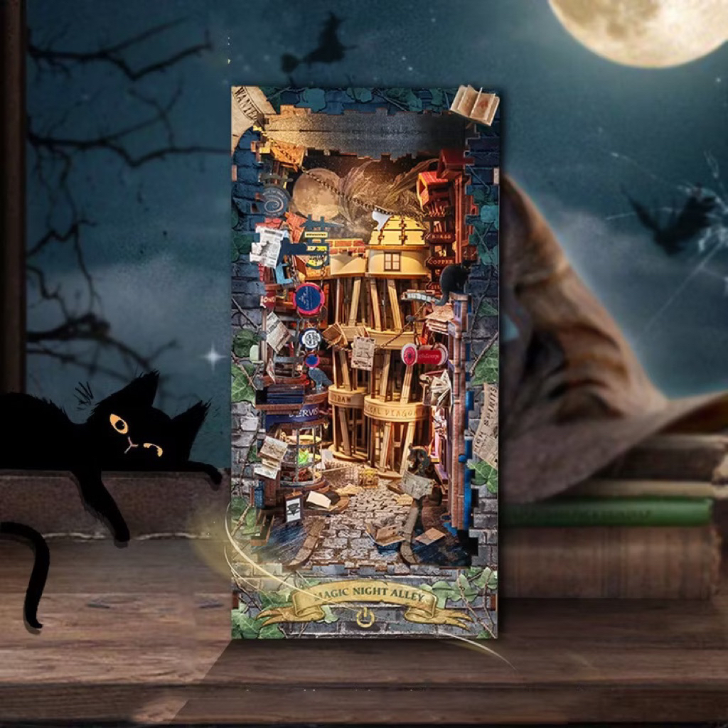 [พร้อมส่ง] Magic Night Alley – Harry Potter Collection โมเดลบ้านไม้โลกเวทมนตร์
