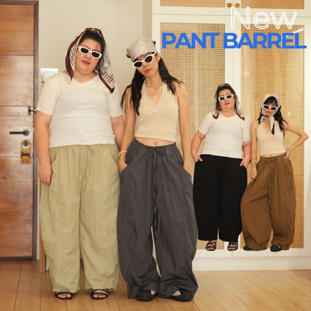 กางเกงขายาวทรงBARREL เอวได้ถึง 52" สะโพก 60"