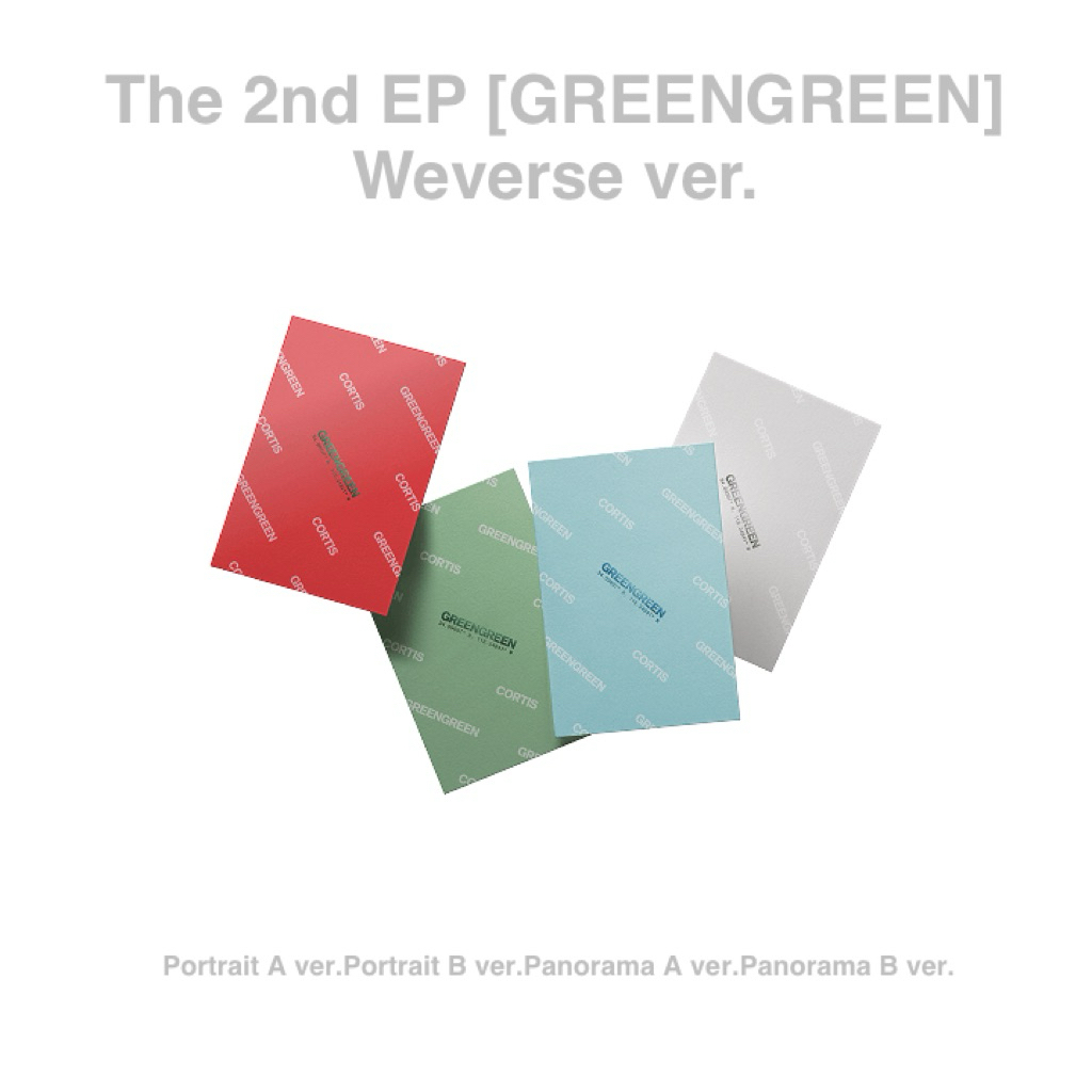 [ของแท้💯 - พร้อมส่ง] Cortis The 2nd EP [GREENGREEN] Photo Weverse Ver. Portrait A/B Ver. Panorama A/B Ver.