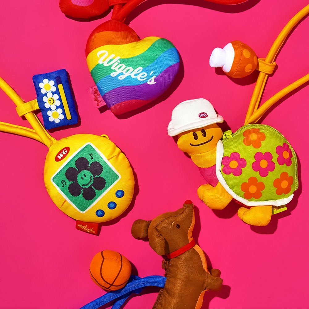 ( พร้อมส่ง ) Wiggle Wiggle Point Bag Charm ที่ห้อยกระเป๋า แบบใส่ของได้