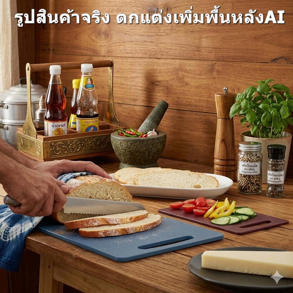 IKEA BERGTUNGA LEGITIM เขียง 2 ชิ้น จับคู่