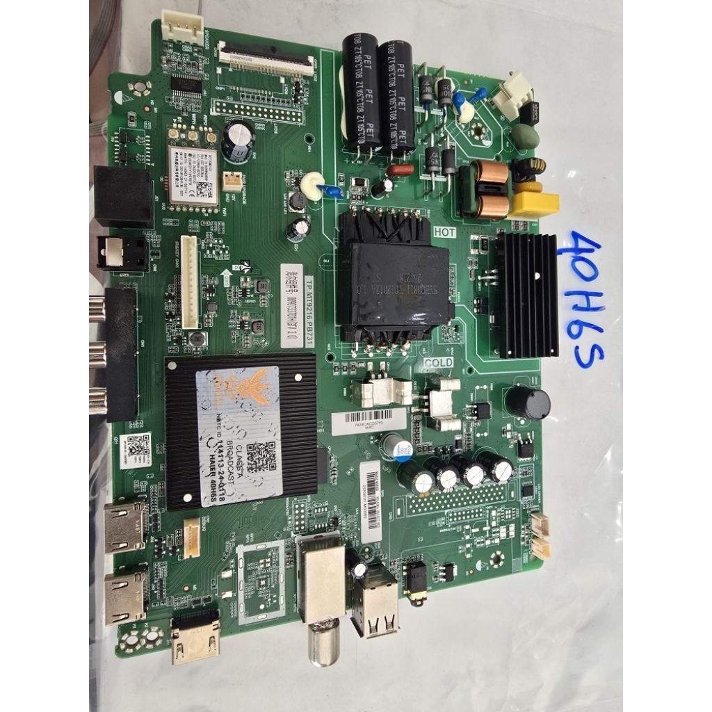 เมนบอร์ดทีวีไฮเออร์ รุ่น40H6S ใหม่ Haier 40H6S พาร์ท TP.MT9216.PB731