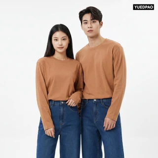 Yuedpao Ultrasoft Non-Iron (Long Sleeve) - Set Lava เสื้อยืดแขนยาว สีพื้น ใส่สบาย ไม่ย้วย ไม่หด ยับยาก ไม่ต้องรีด