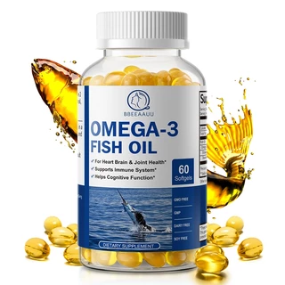 BBEEAA UU น้ำมันปลา Fish Oil โอเมก้า 3 (Omega-3) เข้มข้น บำรุงหัวใจ สมอง ความจำ ภูมิคุ้มกัน และข้อต่อ
