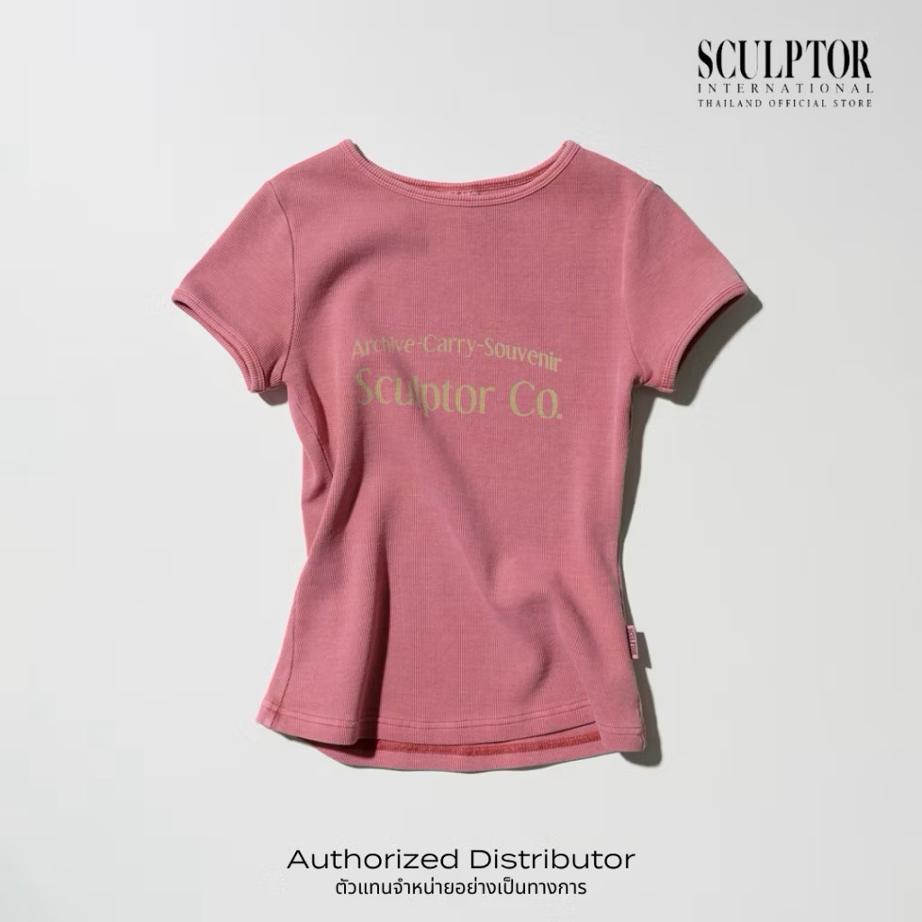 SCULPTOR® เสื้อยืด Archive Pigment Baby Tee