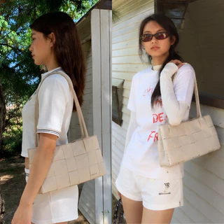 (**ขายดี)✨ส่งไว🚚Somethingapparels trend - KULIMULA Willow Woven Bag กระเป๋าสาน สะพายข้าง กระเป๋าถือ Shoulder Bag