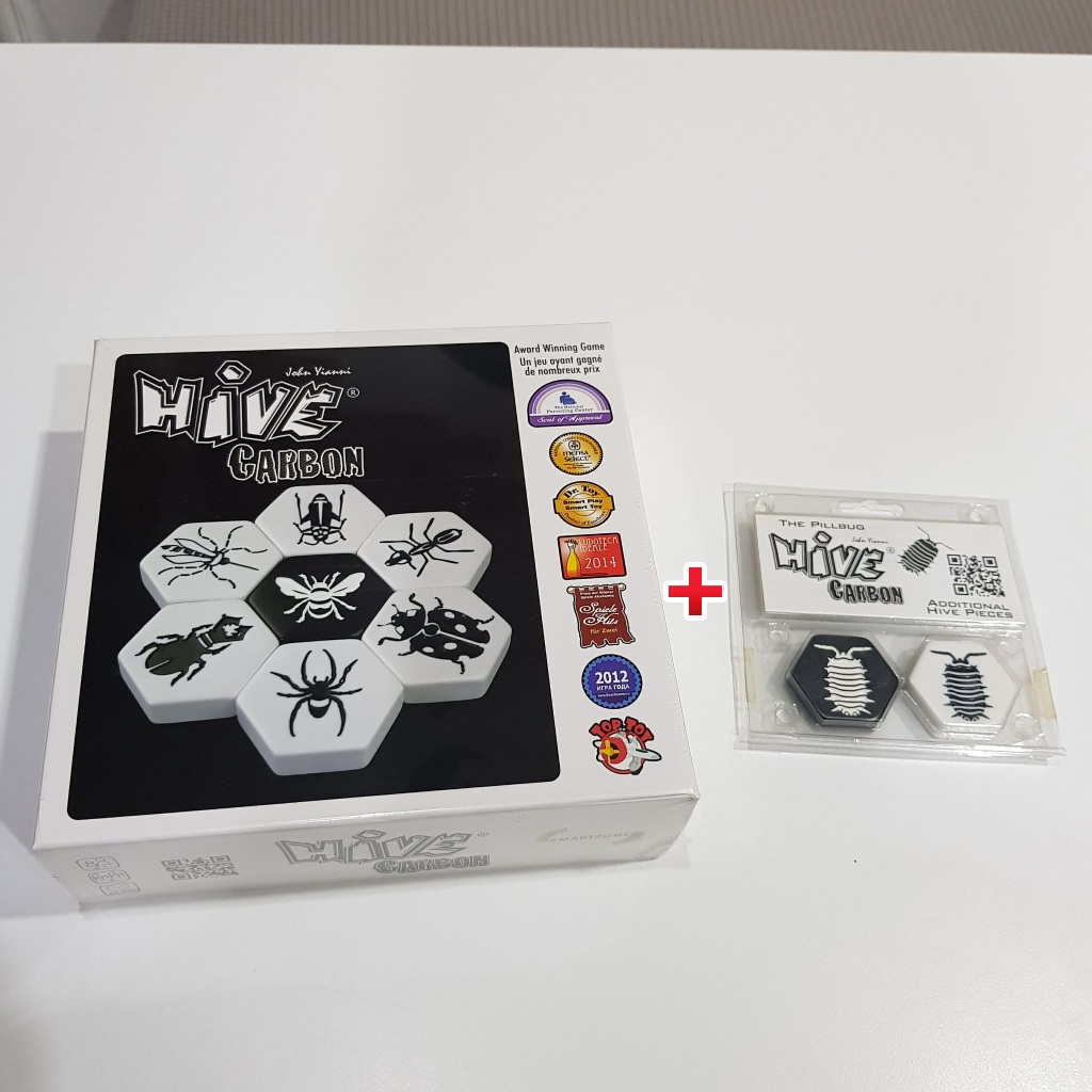 hive carbon board game + pillbug expansion บอร์ดเกม ใหม่ในซีล ของแท้