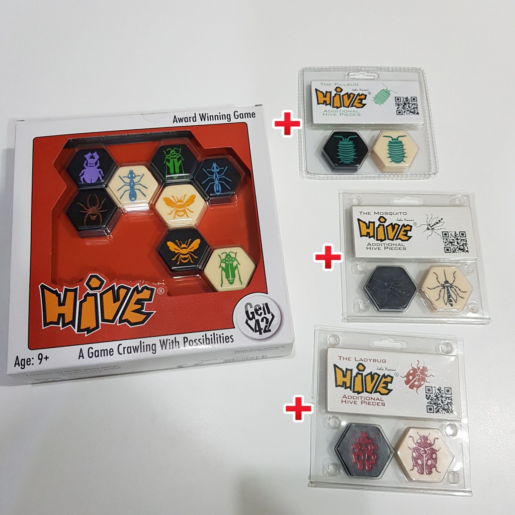 hive board game + อีก3expansion บอร์ดเกม ใหม่ยังไม่แกะ ของแท้