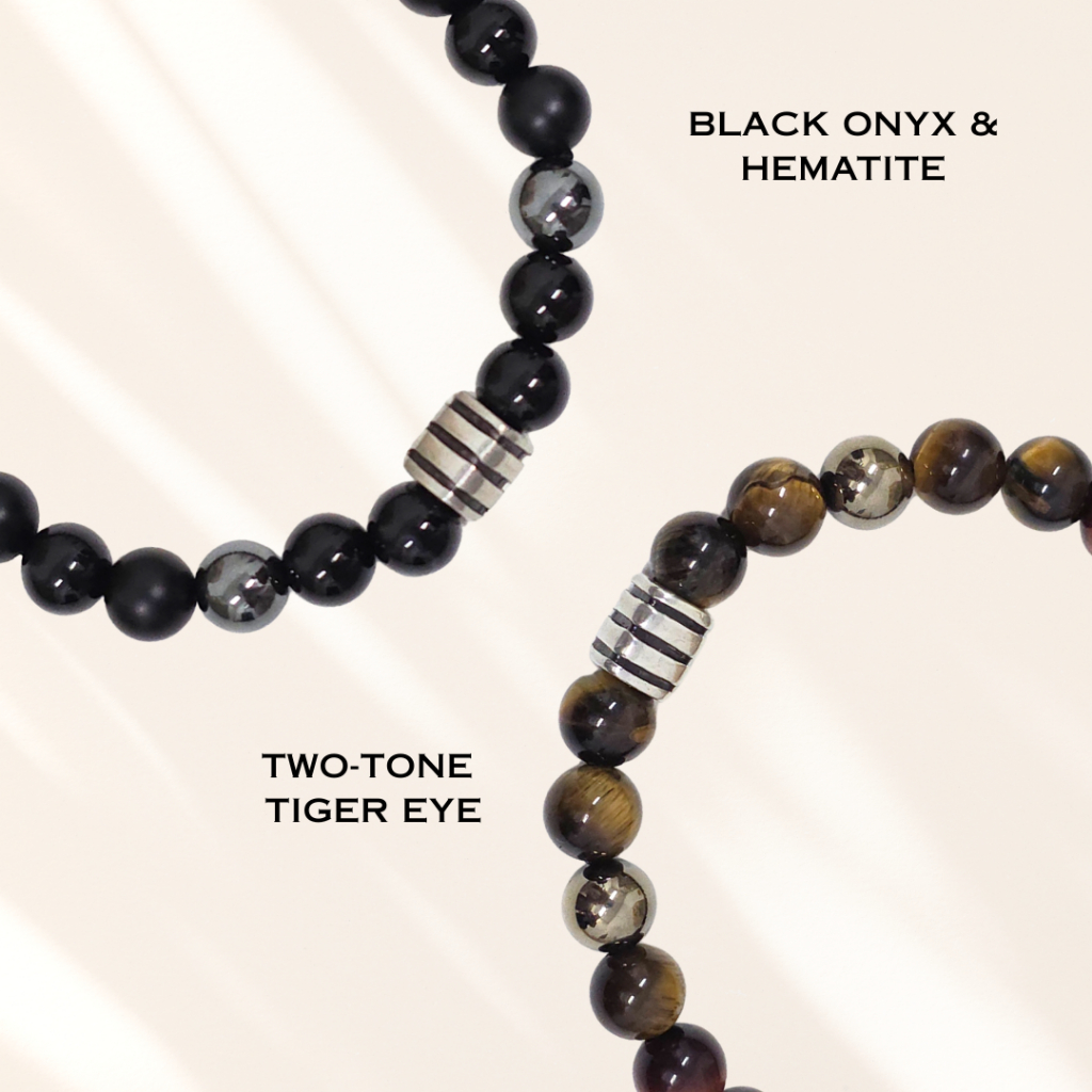 LUXNARA Agis - สร้อยข้อมือหินมงคล Black Onyx คุ้มครองป้องภัย (บูชาพระพรหมเอราวัณ)