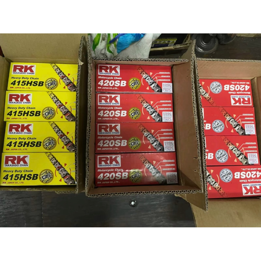 โซ่RK 415/420 สีทอง สีเงิน สินค้า RK แท้ 100%