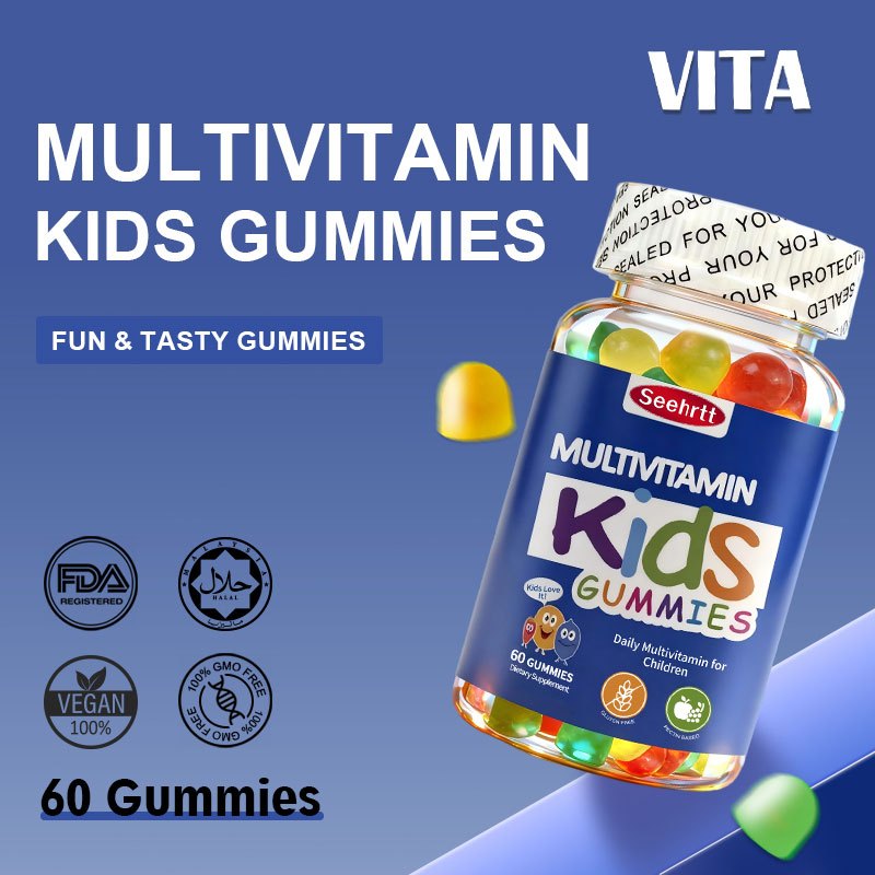วิตามินรวมกัมมี่ วิตามินเด็ก อาหารเสริม บํารุงสมองMultivitamin Gummy Kid's Vitamin Dietary Supplement Gummies