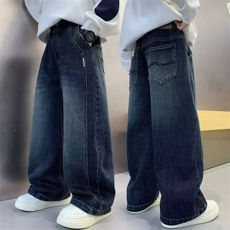 ยีนส์เด็กสไตส์ cowboy รุ่น Blue wave (พร้อมส่ง) .