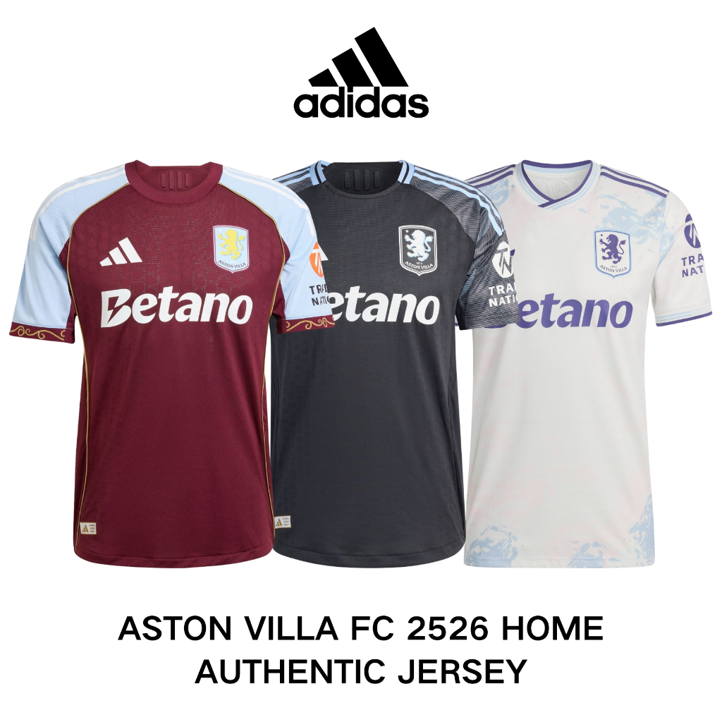Adidas เสื้อฟุตบอล Aston Villa FC 25/26 Home Authentic Jersey (ของแท้ 100%)