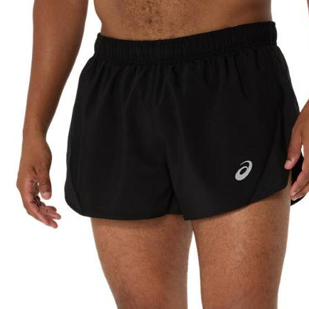 Asics Men's Asics Silver Split Short Performance Black กางเกงวิ่งผู้ชาย สำหรับใช้ในชีวิตประจำวัน