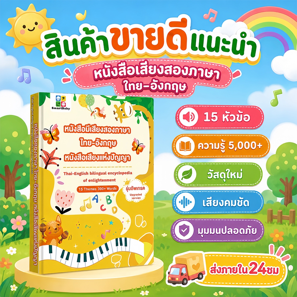 COD หนังสือเด็กไทยอังกฤษ  หนังสือเสียงเด็ก หนังสือ เรียน ของเล่นการศึกษา เพลงกล่อมเด็กนิทาน