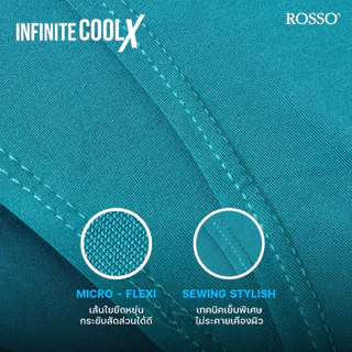 (แพ็ค 3 ตัวสุดคุ้ม) Rosso CoolX Infinity เปิดเป้า นวัตกรรมผ้าเย็น แห้งไว เย็นสบายตัวตลอดวัน ไม่อับชื้น(ทรง Trunk&Brief)
