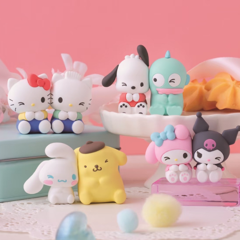 (🔗💞พร้อมส่งด่วนในไทย) แบบสุ่มโมเดล : Sanrio Character - Magnetic Friends ( 1 สุ่มได้ 2 ชิ้น )
