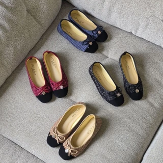 OHODOODEE รองเท้าคัทชูรุ่น Classy Tweed Charm M565