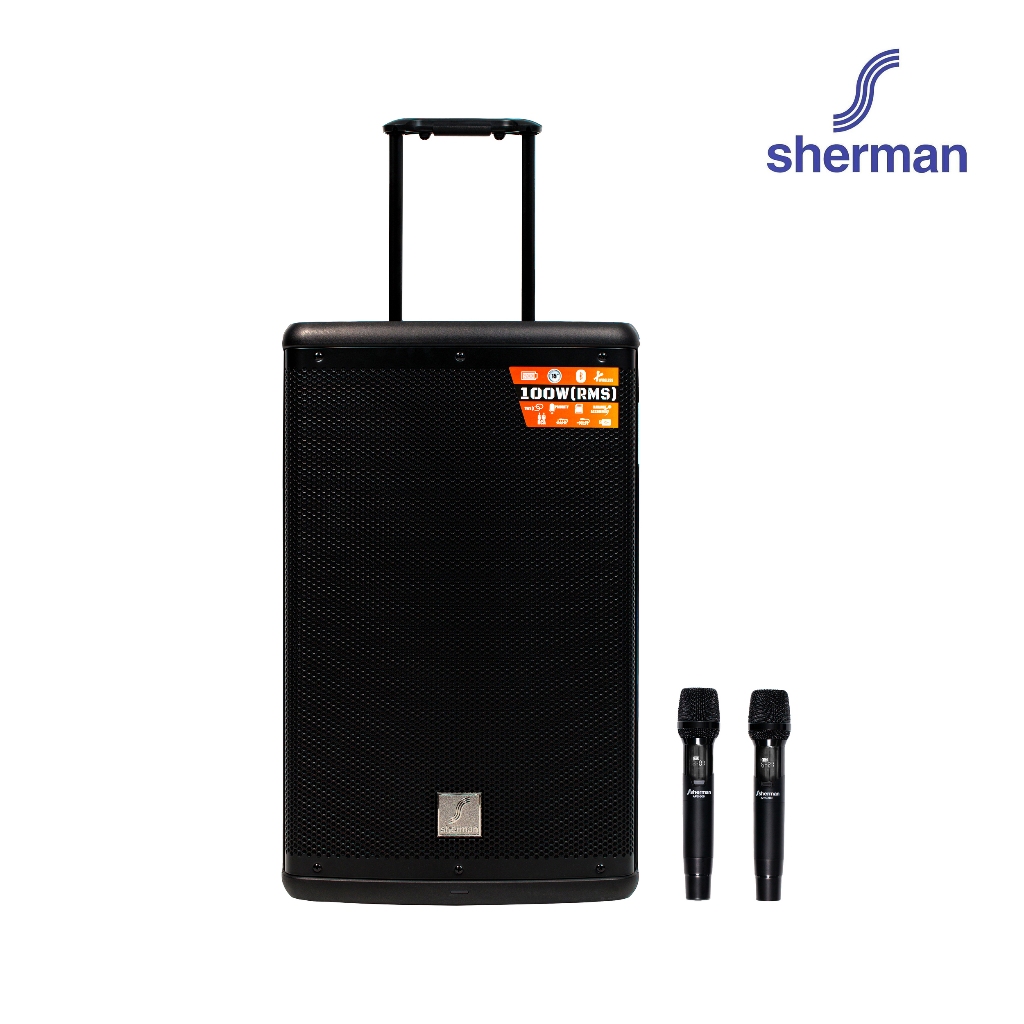 Sherman ชุดลำโพงอเนกประสงค์ ขนาด 15 นิ้ว (Bluetooth) รุ่น APS-509