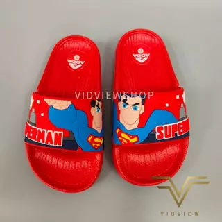 VIDVIEW มีส่งด่วน รองเท้าแตะเด็ก Adda 32B4K Superman ลิขสิทธิ์แท้ แบบสวม เบอร์ 25-35