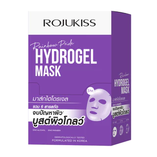 [แพ็ค 10 แผ่น] ROJUKISS Rainbow Pride Hydrogel Mask 33g โรจูคิส ไฮโดรเจลมาส์ก รวมสารสกัดเข้มข้น 6 ชนิด ใน 1 แผ่น