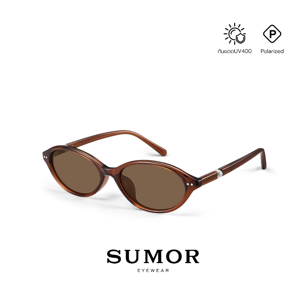 SUMOR : (SM15)  Polarized  แว่นกันแดด แว่นตากันแดดแฟชั่น แว่นกันแดดมุกสำหรับผู้หญิง | Sunglasses รูปที่ 4