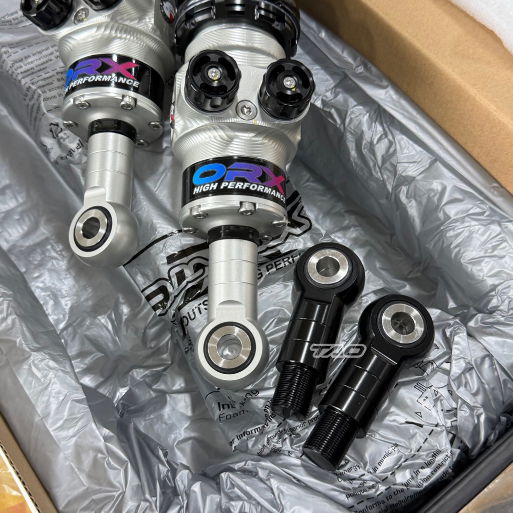 หูต่อโช๊ค ORINGX ใส่บังโซ่ได้ ความสูง310เป็น330mm 1คู่