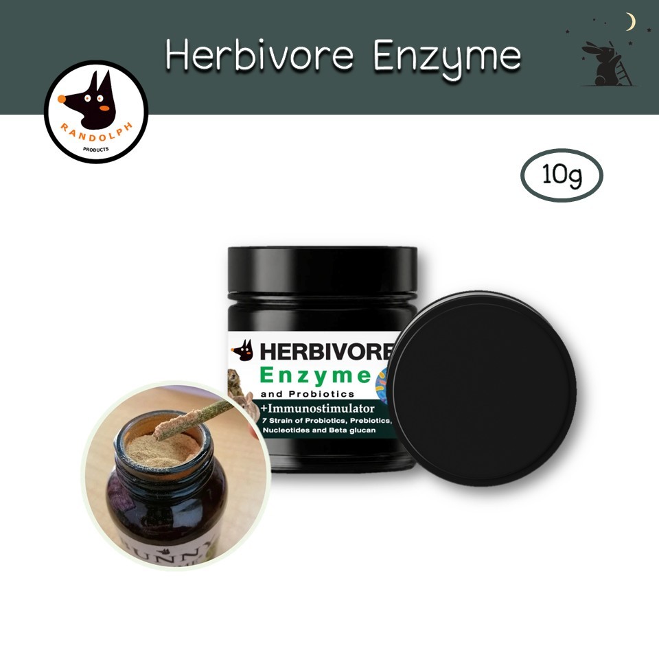 Herbivore Enzyme ช่วยปรับสมดุลทางเดินอาหาร ขนาด 10g แบรนด์แรนดอล์ฟ (Randolph)